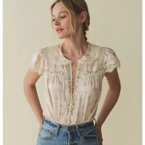 DOEN Josephine Top in Rose Hillside Heather S